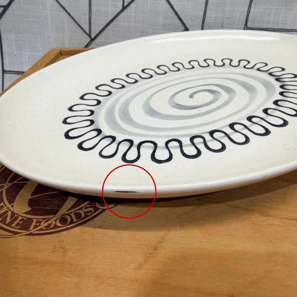 Metlox Poppytrail Aztec Poppy MCM Oval‎ Platter & Serving Dish Set California